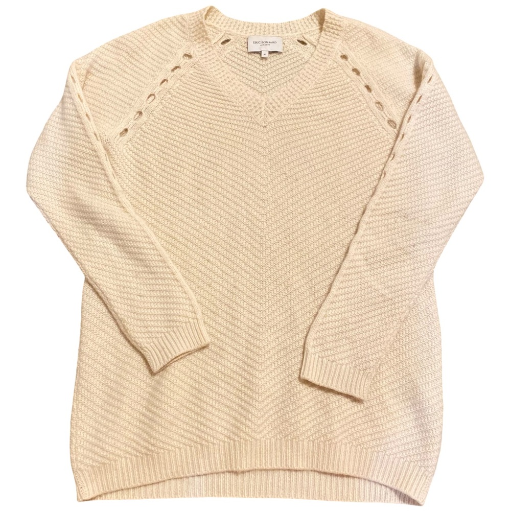 Women's Cream Cashmere Sweater Eric Bompard M